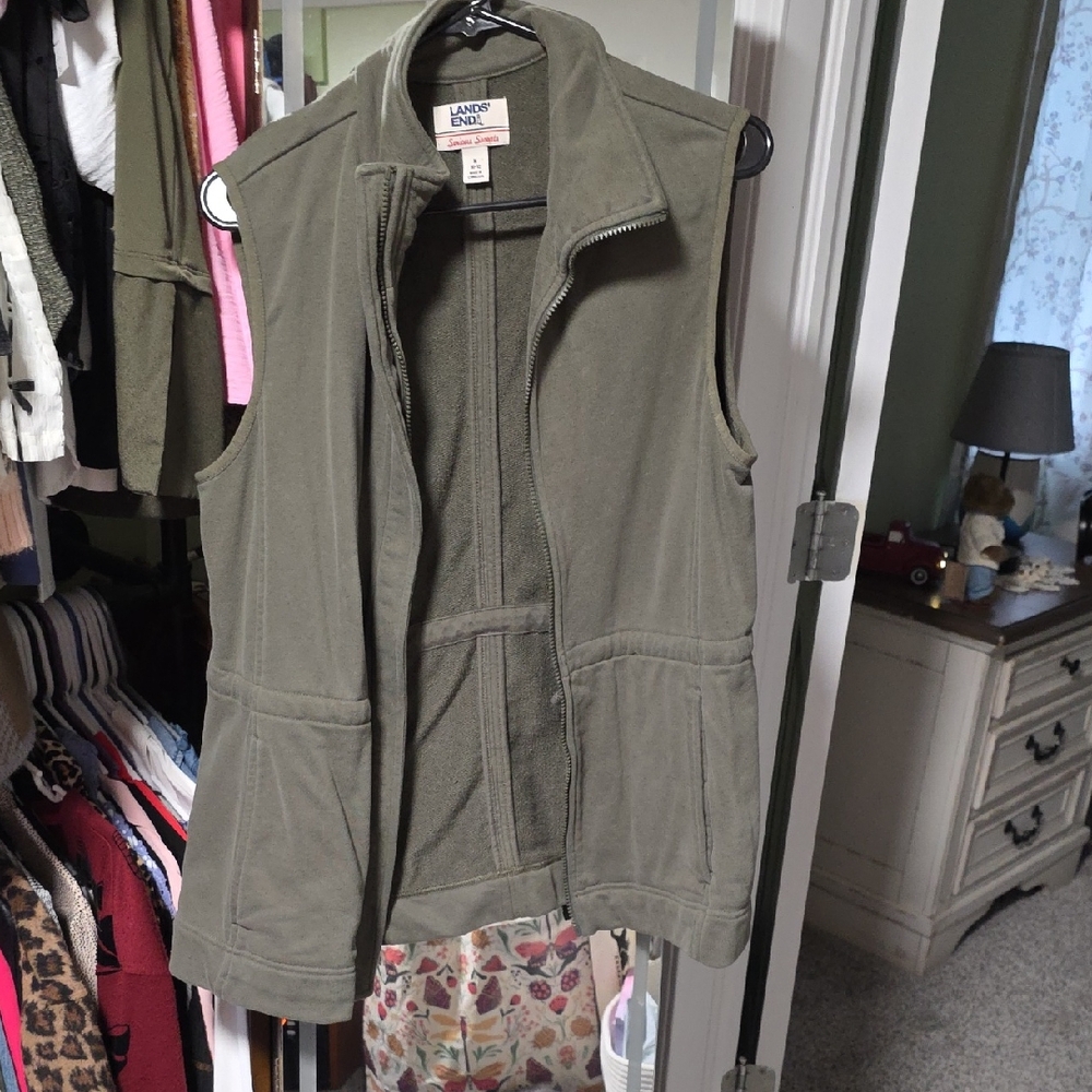 Lands' End Women's Khaki Vest